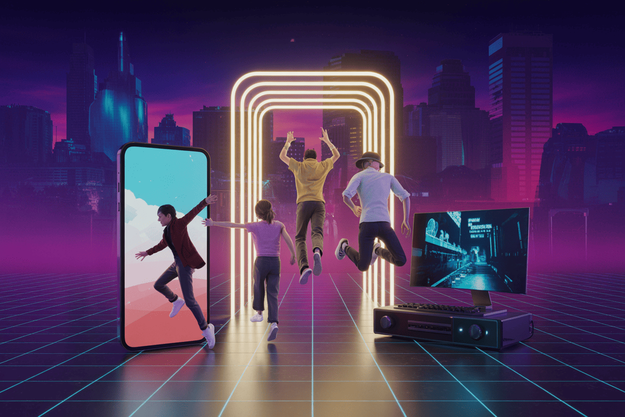 Cross-platform launch artwork
